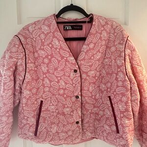 Pink floral Zara Jacket